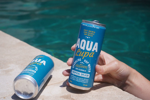 Aqua Lupa can held poolside