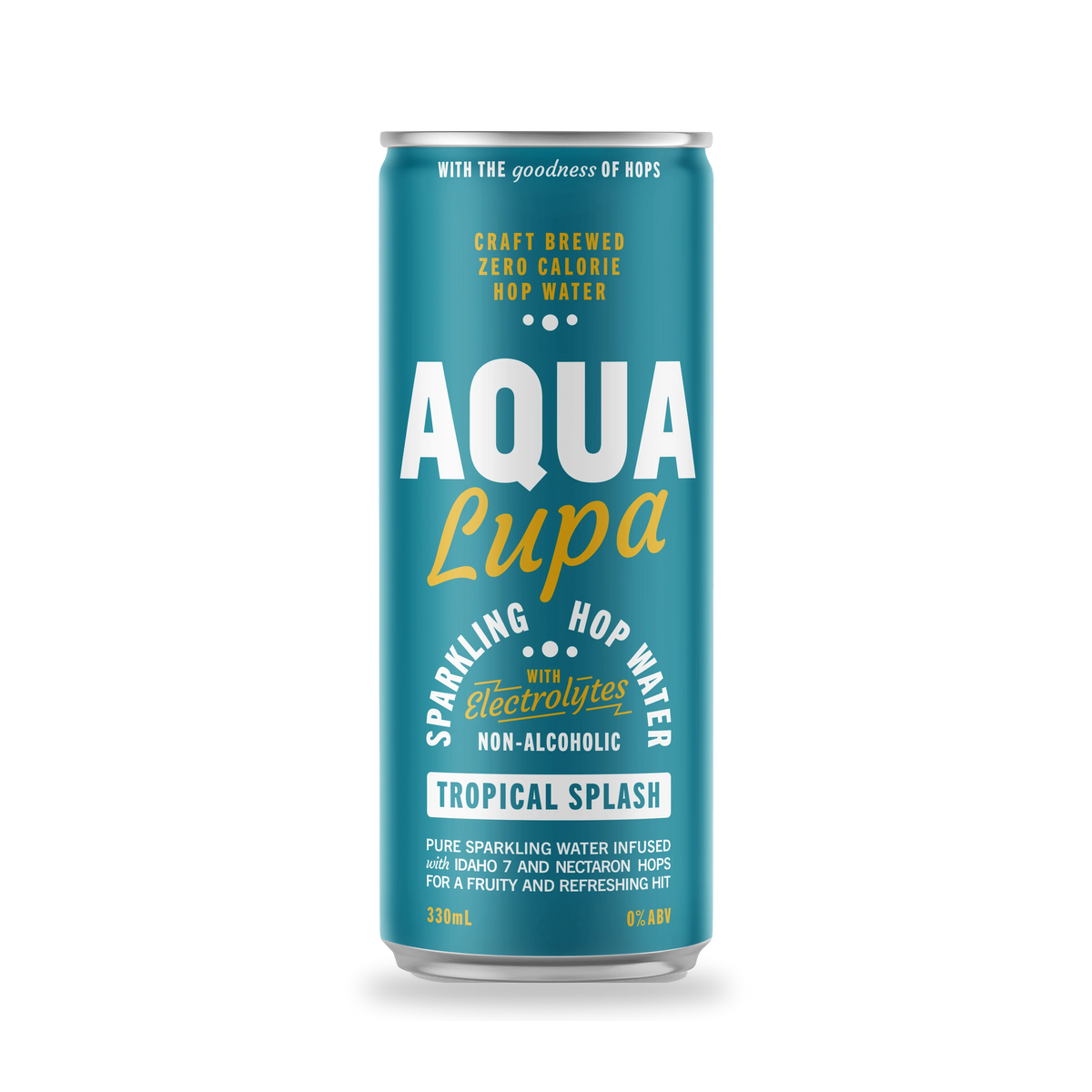 Aqua Lupa sparkling hop water can