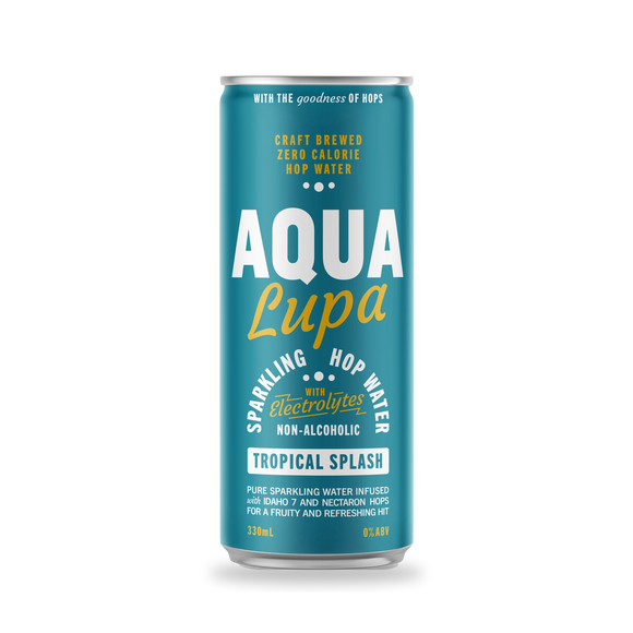 Aqua Lupa sparkling hop water can