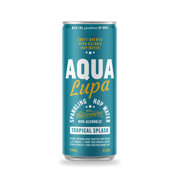 Aqua Lupa sparkling hop water can
