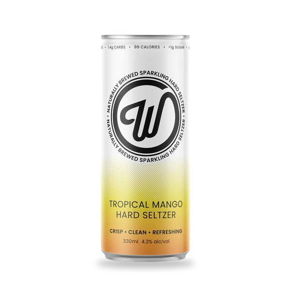 W Seltzer Tropical Mango can
