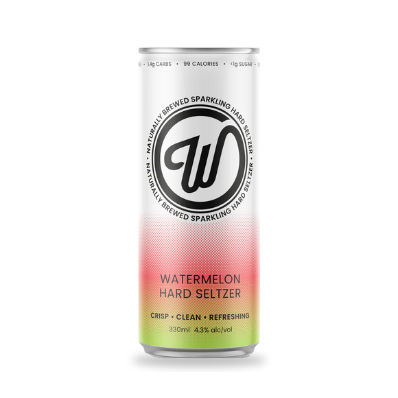 W Seltzer Watermelon can